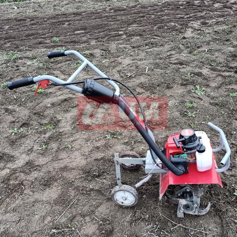 Um Hand Push Garden Machinery Farm Equipment 63cc Mini Power Tiller Hand Push Tiller Machine