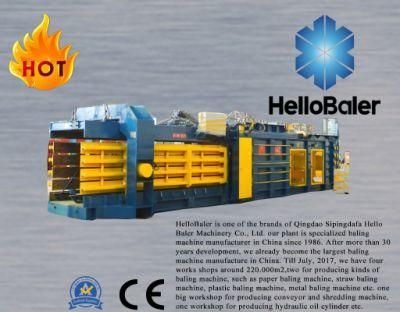 Hello baler brand waste paper pulp cardboard carton baler for hydraulic pressing baling packaging strapping automatic recycling