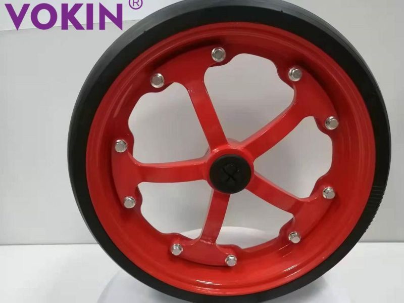 2022 Hot Sale! Jk400 X 100 (4.5" X 16") Semi-Pneumatic Wheel and Tyre for AG Machinery