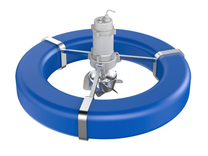 1.5kw 4 Paddle Shellmax Wheel Aerator for Fish Pond