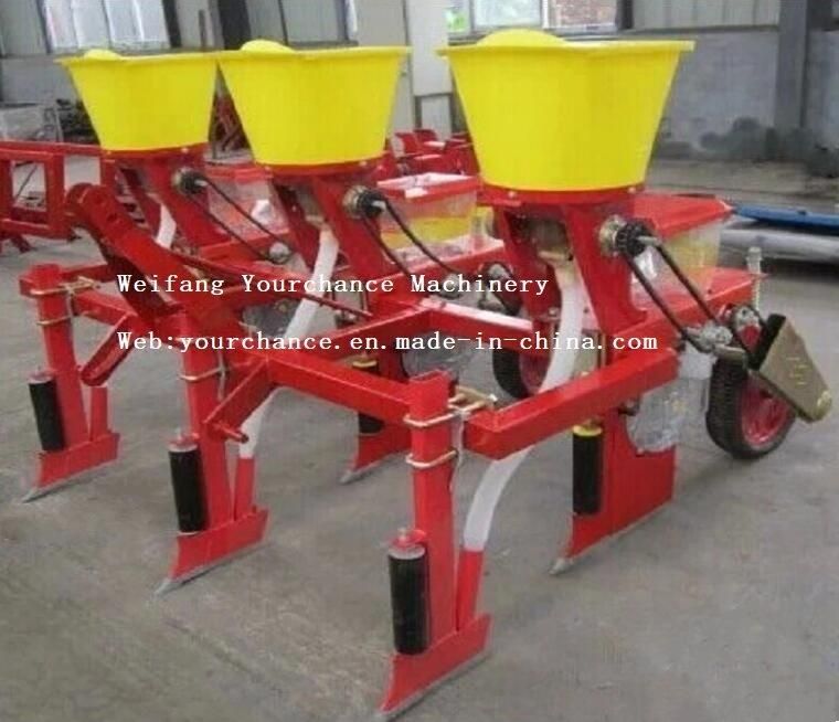 Africa Hot Selling Seeding Machine 2bcyf-3 3 Rows Precision Corn Seeder Maize Planter with Fertilizer Drill for 12-30HP Wheel Tractor