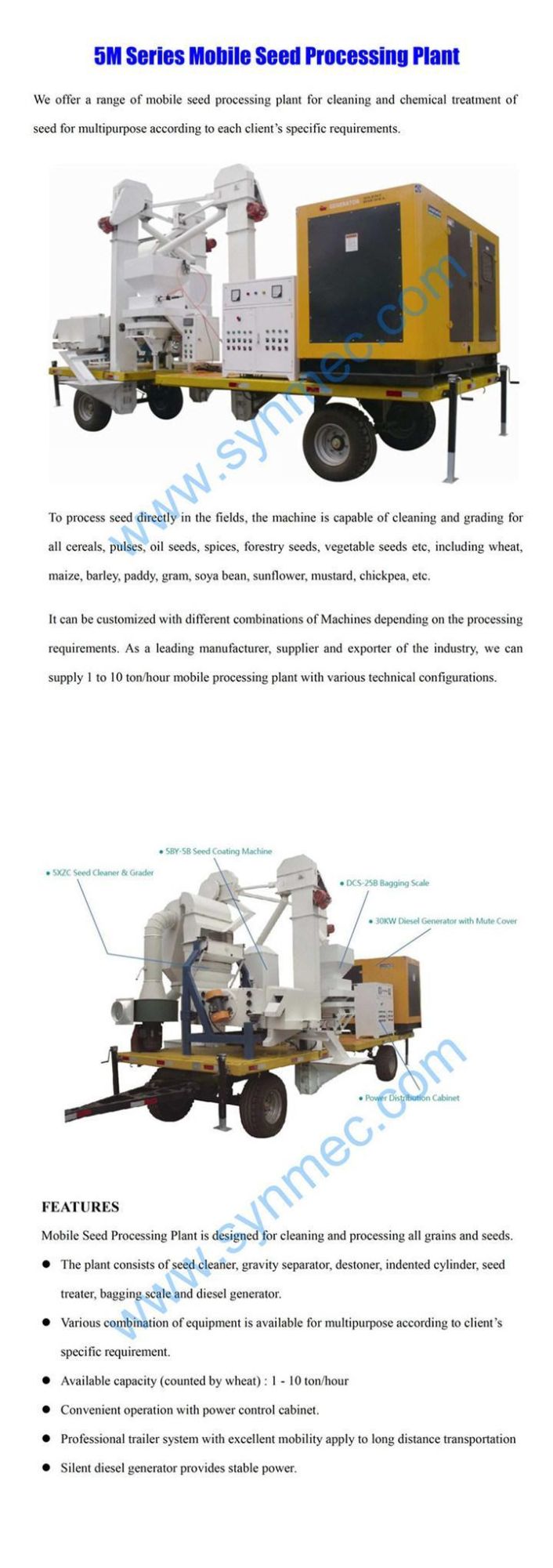 Mobile Type Agricultural Farm Machinery Equipment