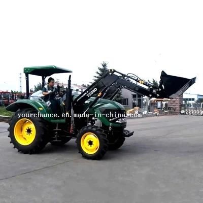 Africa Hot Sale Tz08d 55-75HP Agricultural Wheel Farm Tractor Mounted Front End Loader with Standard Bucket