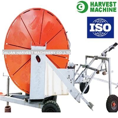 Newly Hose Reel Travelling Rain Gun Sprinkler Irrigation System with Free Design