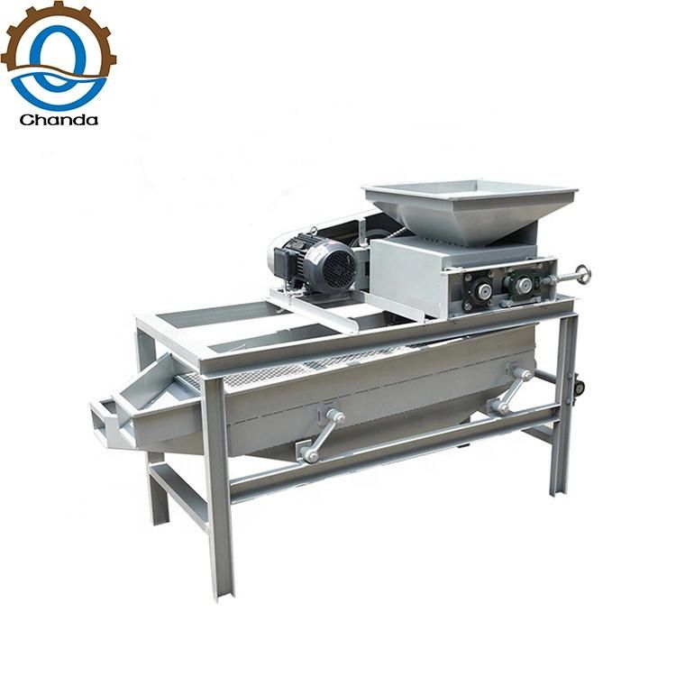 Small Walnut Almond Palm Kernel Cracking Sheller Shelling Machine