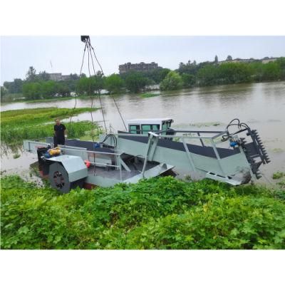 Full Automatic Hydraulic Control Water Grass Cutting Salvage Boat