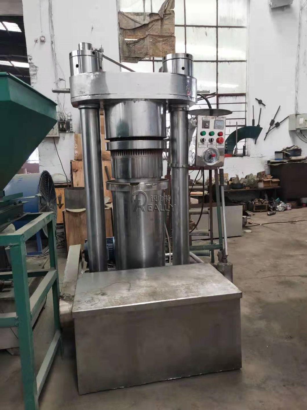 Hydraulic Cold Nuts Oil Pressing Extractor Sunflower Seeds Coconut Oil Expeller Extraction Industrial Cold Pressed Oil Press Equipment