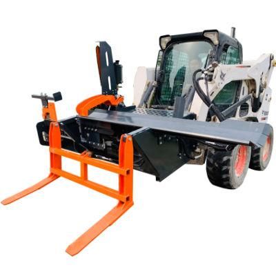 Skid Steer Log Splitter with Hydraulic Wedge and Hydraulic Lift