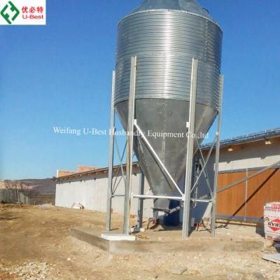 Galvanized Grain Feed Silo Equipment for Poultry Farm
