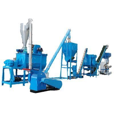 800-1200kg/h poultry feed processing line animal feed pellet making machine