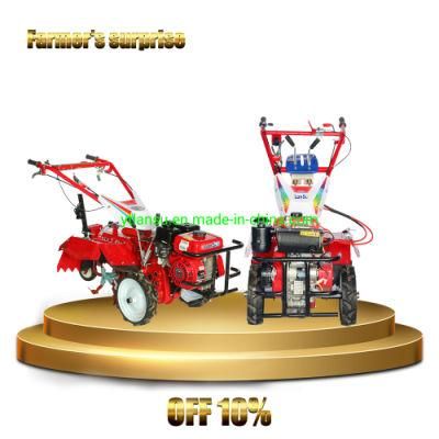 Light Duty Mini Tractor 9 HP 177 F/P Tractor 5.5kw Tiller Cultivator with Attachment