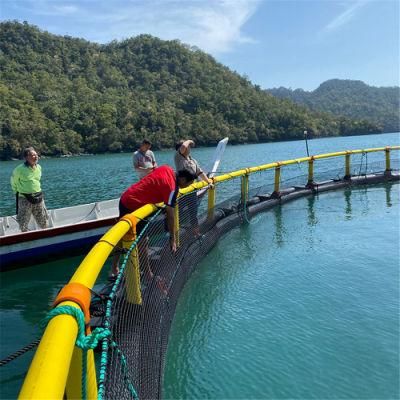 Aquaculture Anti -Wave Floating Fish Farming Cage with Walkways