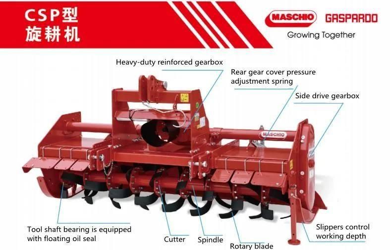 Italian Maschio Csp250 Cultivator Tiller Machine Rotary