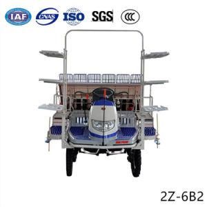 6 Rows Non-Slip Rubber Wheel Riding Type Rice Transplanter