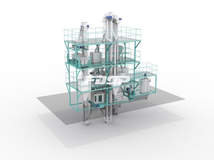 CE ISO Factory Price Convenient Layout Poultry Feed Machinery