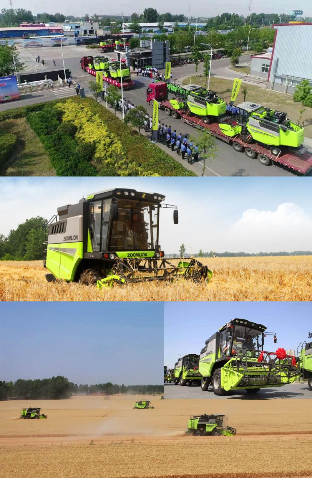 Zoomlion Te100 Wheeled Type Wheat Corn Combine Harvester Agricultural Machinery