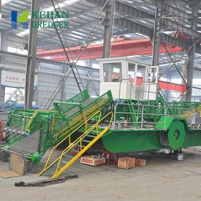 Floating Aquatic Weed Removing Ship Grass Harvester