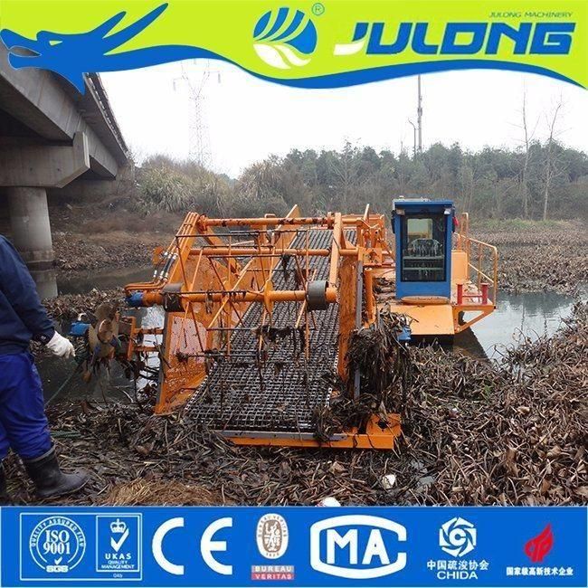 Julong Electric Automatic Aquatic Weed Harvester & Water Grass Cutting & Weed Cutting Machine/Water Lawn Mower Machinery