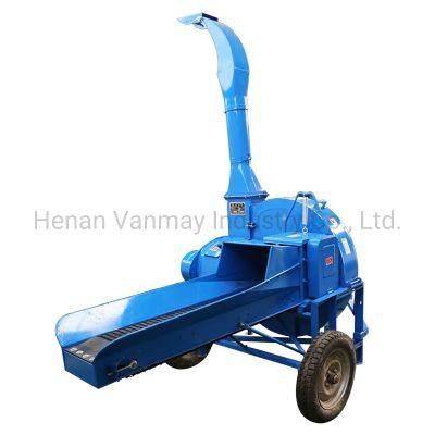 Petrol Engine Silage Chaff Cutter Wheat Stalk Chopper for Animals Feed