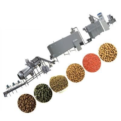 China Factory Animal Pet Dog Cat Floating Fish Feed Pellet Production Machine Snacks Food Processing Making Extrusion Line