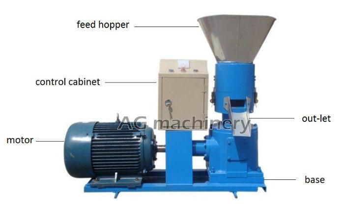 100-500kg Farm Use Small Animal Poultry Feed Pellet Plant for Sale