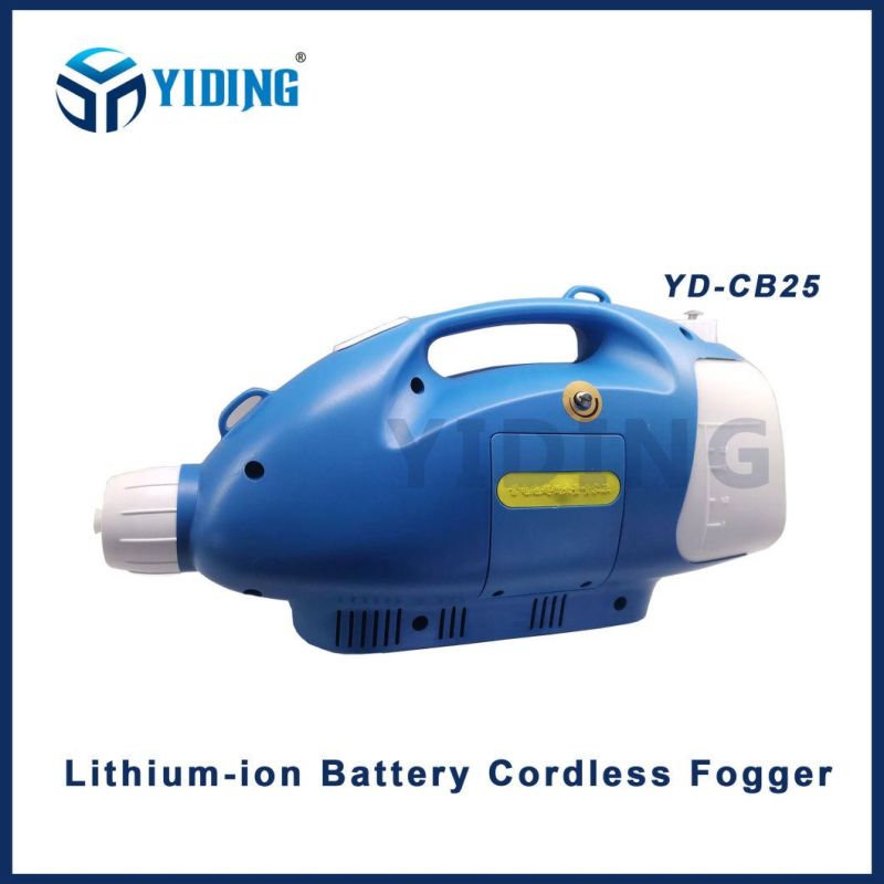 2.5L Lithium Battery Cordless Fogger Disinfecting Disinfectant Portable Fogger Ulv Cold Fogger Sprayer Machine for Disinfection Lithium-Ion Battery Ulv Fogger