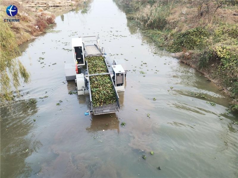 Water Hyacinth Water Plants Removing Machine for Water Surface Cleaning