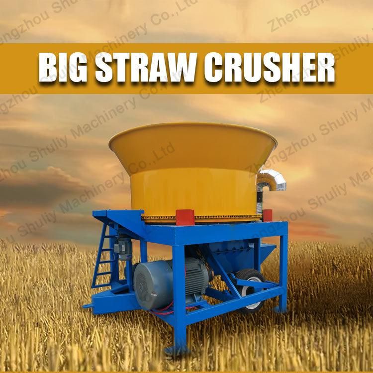 Large Rotary Hammer Mill Grass Straw Bale Crusher Cornstalk Maize Straw Grinder Hay Bale Crusher for Cattle Feed