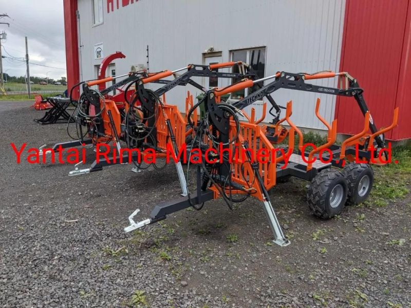 Rima Forest Crane ATV Log Trailer with Crane