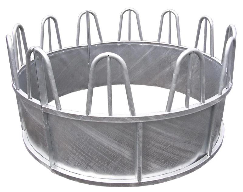 Galvanized Livestock Animal Cattle Horse Bale Hay Feeder