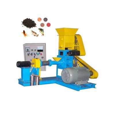 Hot Sale Pet Feed Making Machine Puffed Animal Floating Fish Pellet Machine Aquatic 60-80kg/H Fish Feed Extruder