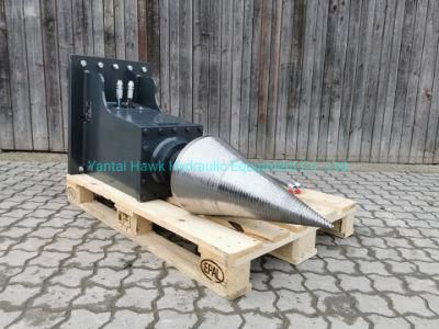 Household Using Hydraulic Screw Log Splitter for Excavator