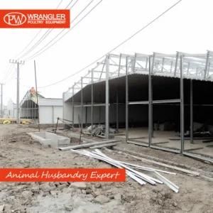 Prefabricated Steel Frame Structure Prefab Chicken House in Poultry Farms