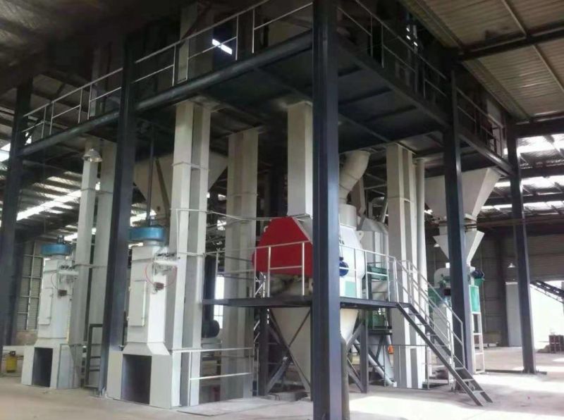 2-4ton Per Hour Chiken Cattle Horse Poultry Animal Feed Production Line with Feed Pelleting Machine/Hammer Mill/Mixer/Packing Scale