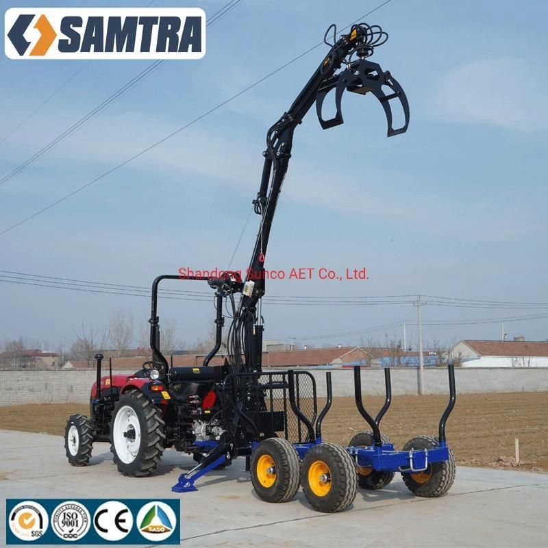 Forestry Machinery Tractor Trailer Log Loader Trailer