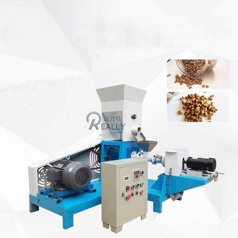 Automatic Chicken Poultry Cattle Animal Pellet Machine Floating Fish Feed Processing Extruder for Fish Food Stock Feed Making Machine