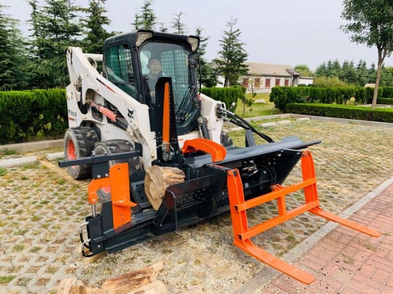 Skid Steer Attachment Wood Splitter Firewood Processor