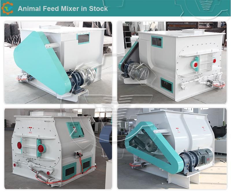 Industrial Double Shaft Animal Poultry Fish Feed Mill Mixer Price