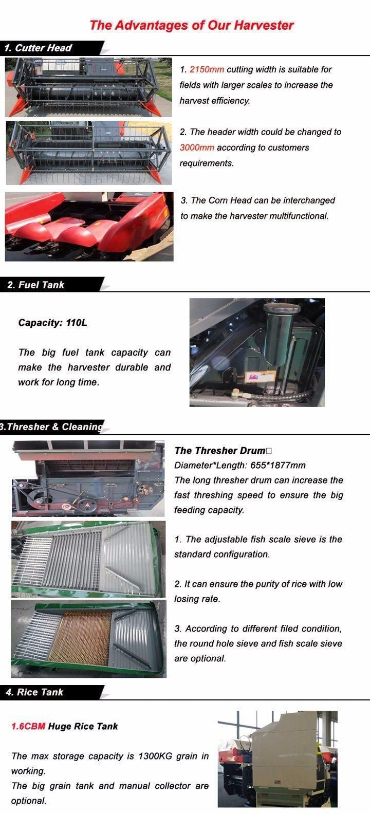 4lz-5.5 500mm*90*56 Rubber Crawler Harvester Machinery