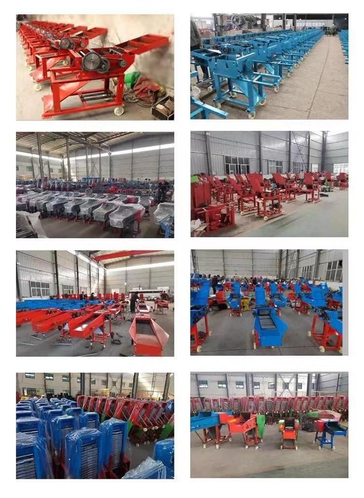 Heavy Duty Electric Motor Grass Cutter Trapp Shredder 3.5 Ton/Hr Automatic Iron Conveyor Belt Straw Corn Fodder Forage Chopper