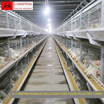 New Mature Design Longfeng Poultry Feeding Equipment Broiler Chicken Cage
