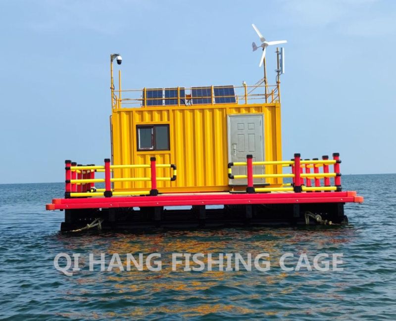 HDPE Leisure Platform Floating House for Fish Farming Use