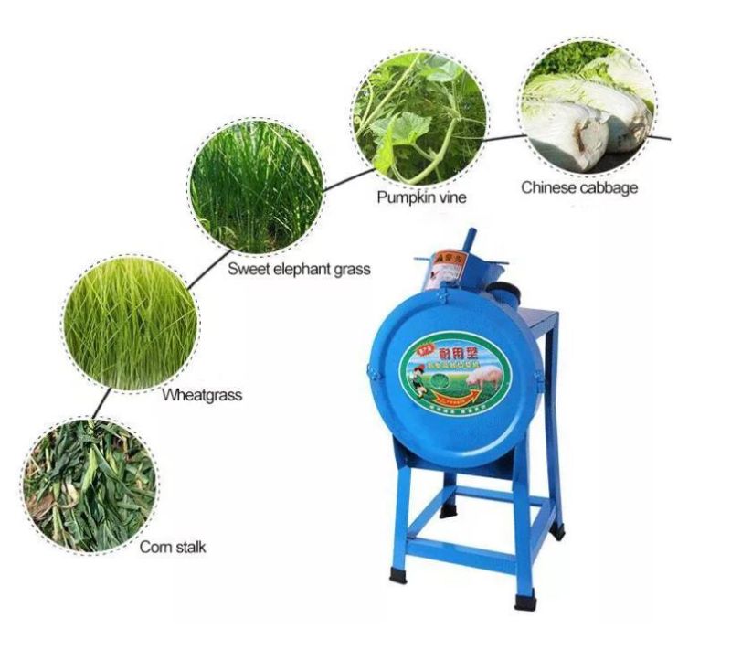 Poultry Feed Chaff Cutter Forage Cutting Barely Fodder Straw Professional Grass Chopper Machine