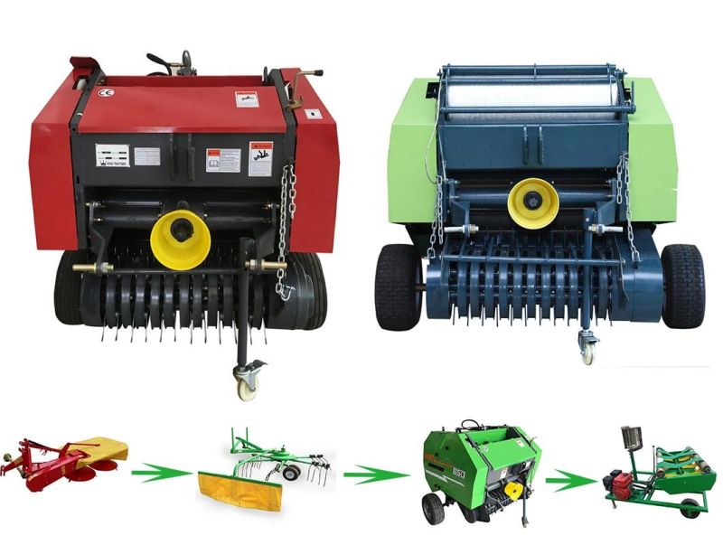Full Automatic Silage Round Baling Baler and Wrapper Machine