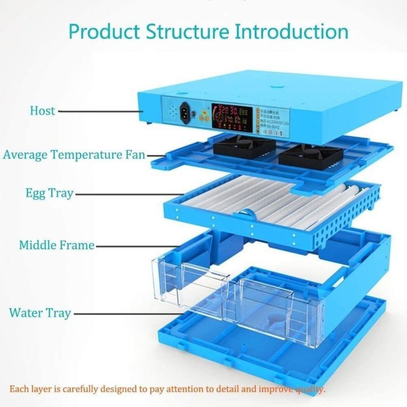 CE Commercial Poultry Small Automatic Duck Egg Incubator