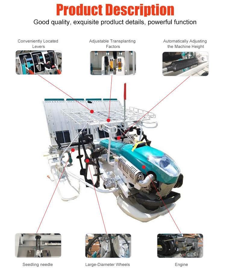 China Manufacturer High Efficient Rice Transplanter Planting Machine for Sale