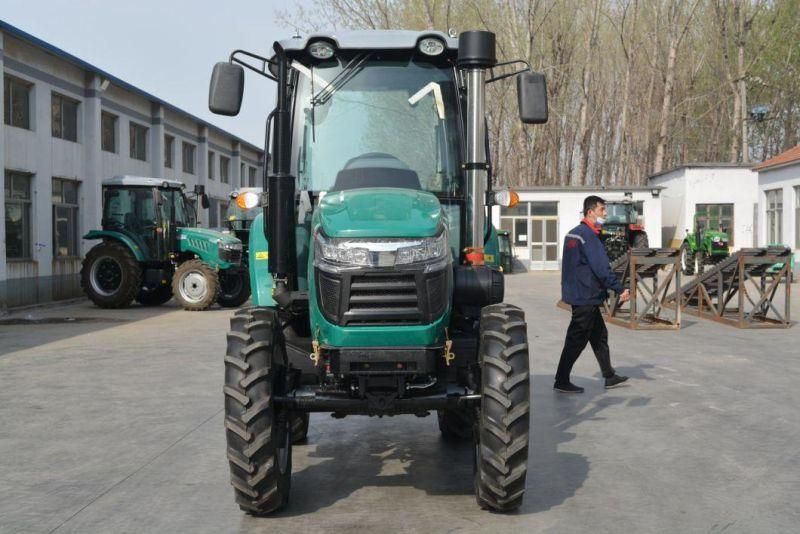 Chinese Factory Directly Supply 90HP 4WD Mini Farm Tractor with Cab and Various Colors Can Be Customized