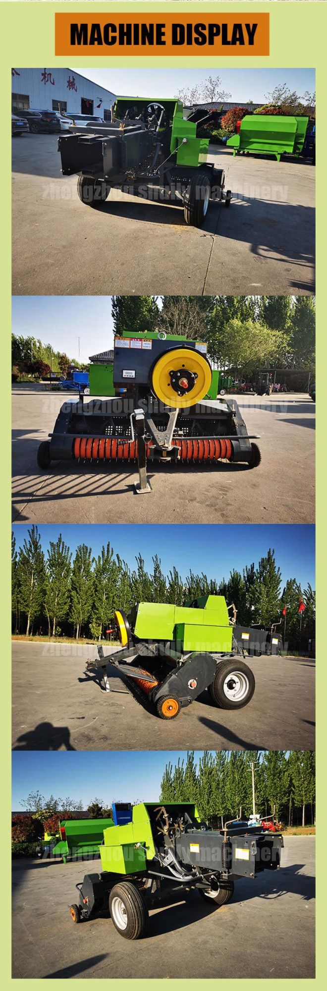Wheat Hay Straw Baler Machine Mini Square Baler for Sale