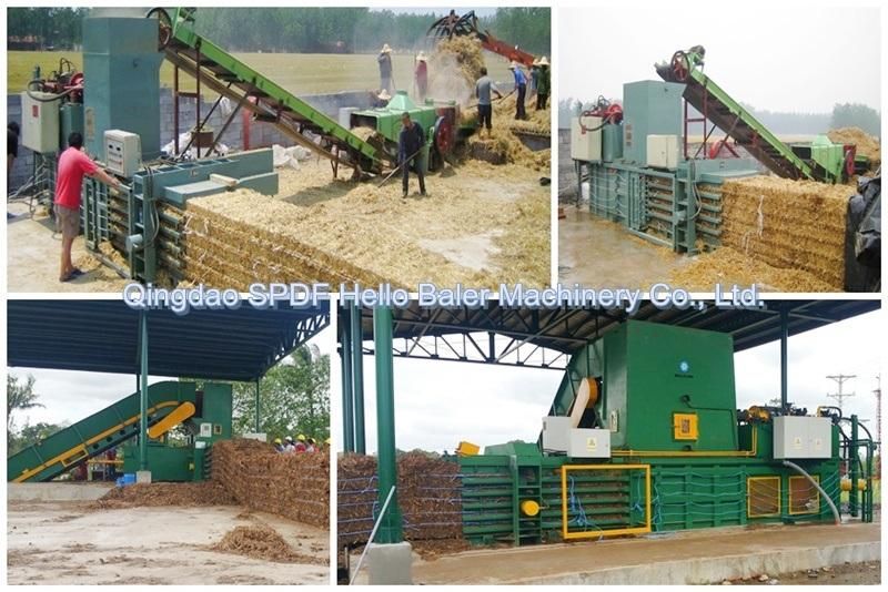 3-4T/H Capacity Semi-Automatic Baler for Straw Silage Hay