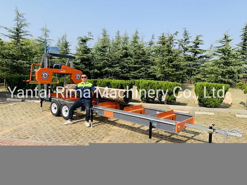 Rima 36′′ Portable Sawmill Electric Start Engine Sawmill with Trailer